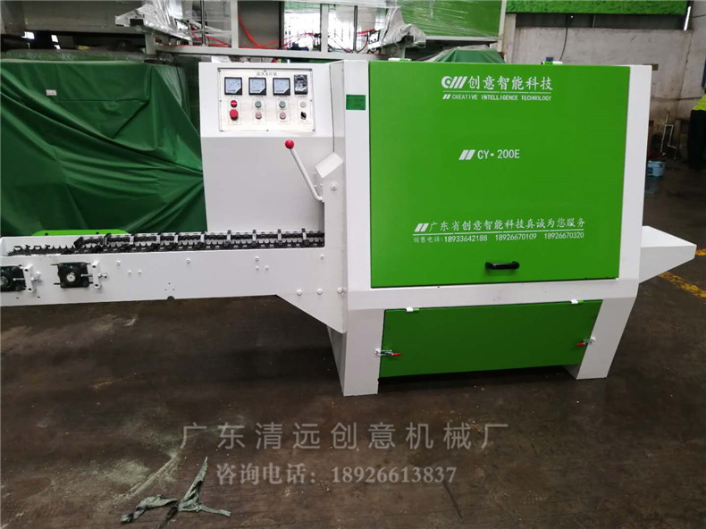200型圓木多片鋸機器，采用超薄鋸片，出材率高達80%以上